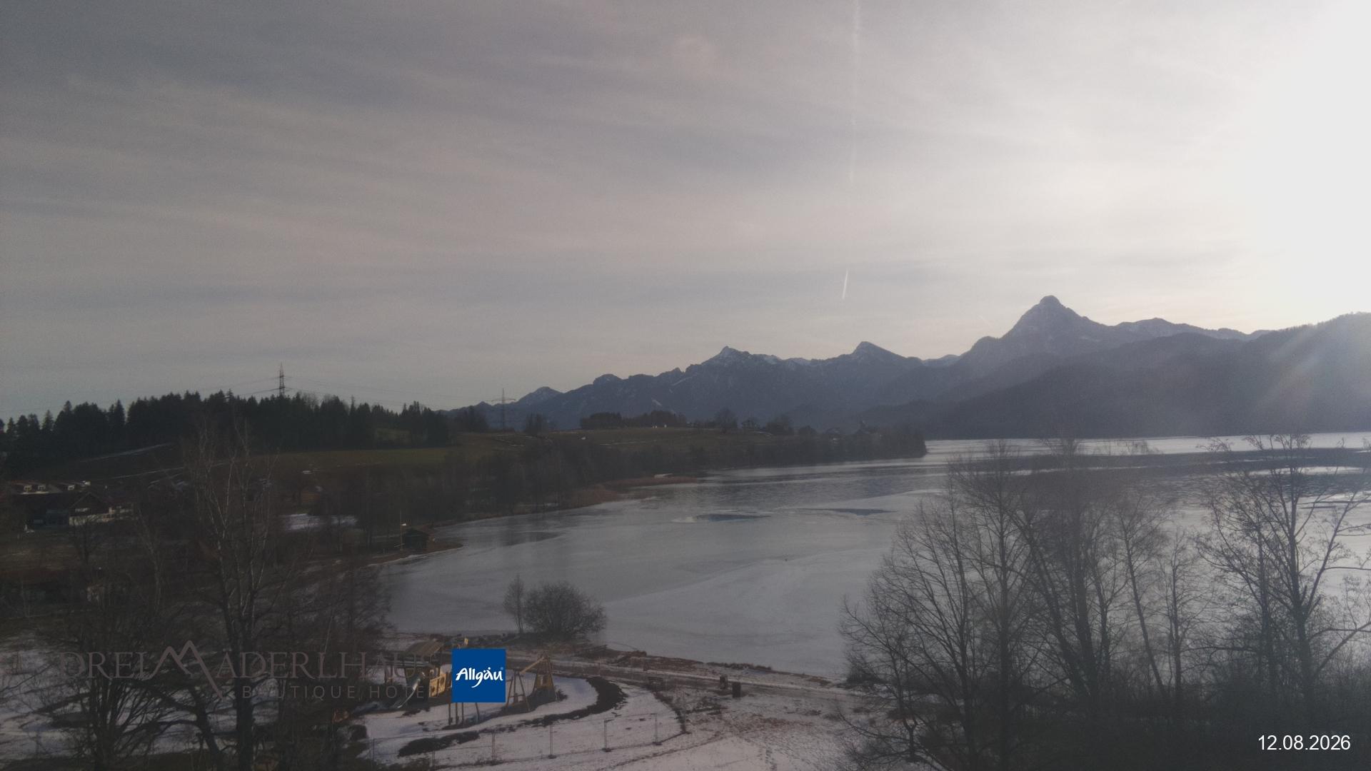Actueel webcambeeld van de Weißensee bij Füssen