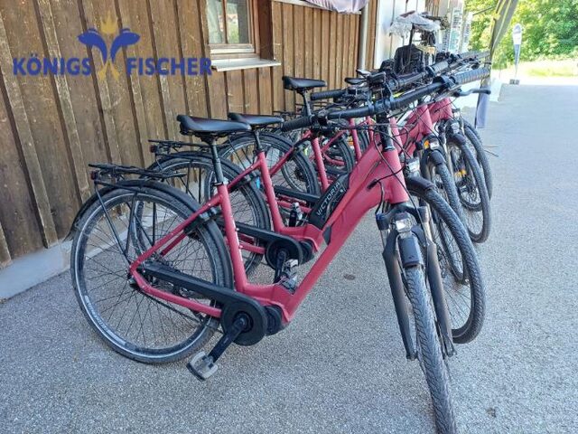 Radfahrer vor der Allgäuer Berglandschaft