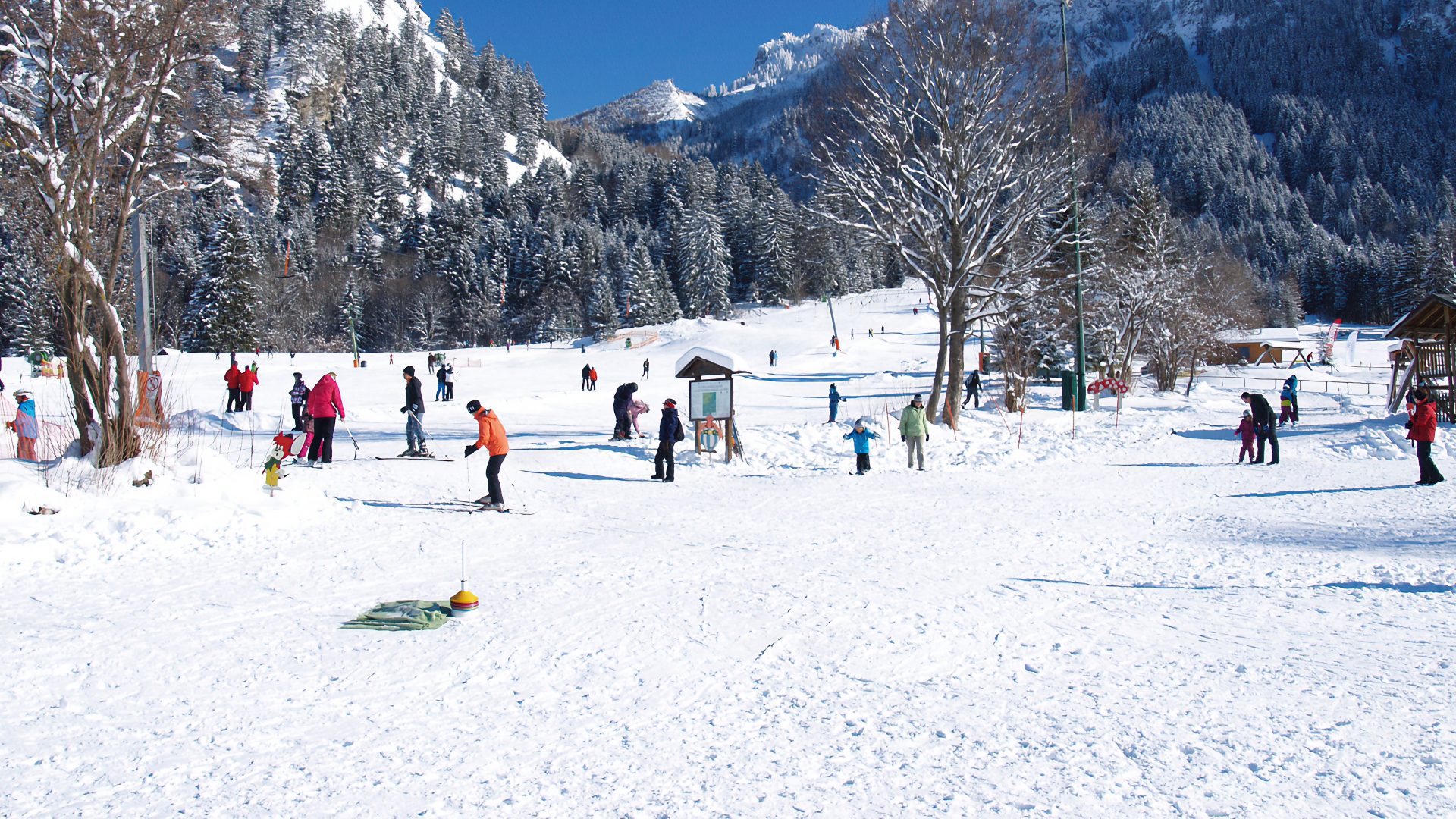 Het skicentrum Pfronten