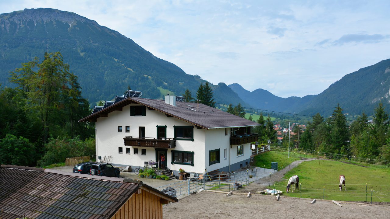 Mountain view from the Pfronten group house