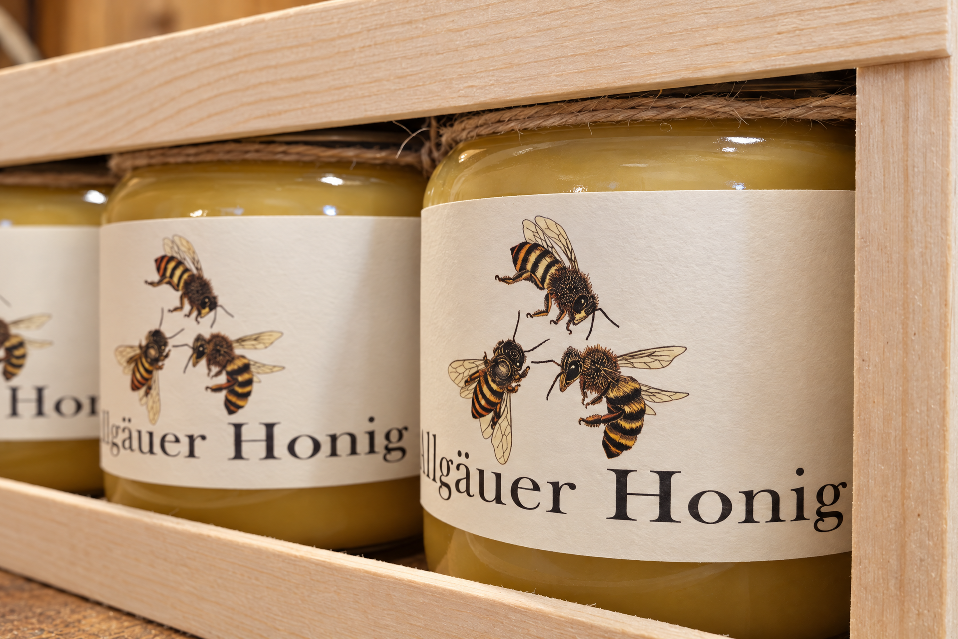 Allgäuer honing - geschenkdoos 2 x 500gr