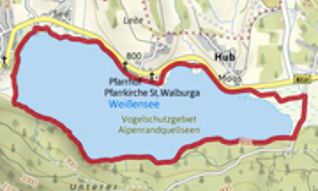 Walkers beside Lake Weissensee